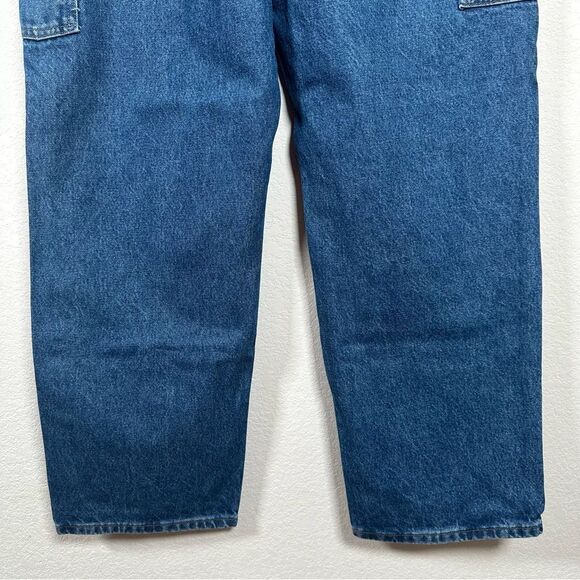 Carhartt Jeans Mens 38 X 32 Denim Double Knee Loose Original Medium Wash B73 DST - Picture 6 of 7